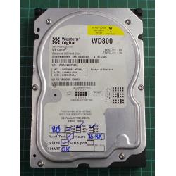 USED, Hard Disk, WD800, WD Caviar, WD800BB-00DKA0, Desktop, IDE, 80GB