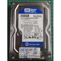 USED, Hard Disk, WD2500AAKS, WD Caviar, WD2500AAKS-00UU3A0, Desktop, SATA, 250GB