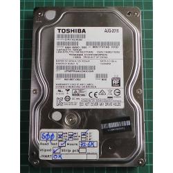 USED, Hard disk, TOSHIBA, DT01ACA050, P/N: 661697-002, Desktop, SATA, 500GB