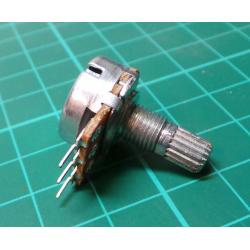 Potentiometer, 2K2, Lin, 6x7mm Knurled Shaft, PCB Pins