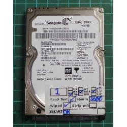 USED, Hard Disk, Seagate, Laptop SSHD , ST1000LM014, P/N: 1EJ164-070, Firmware: LVD1, Laptop, SATA, 1TB
