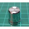 Knob, for 6mm knurled shaft,15x13mm, Plastic, Silver