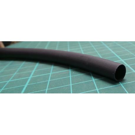 HTS6.4/BLK/, Heatshrink black 2:1 reel