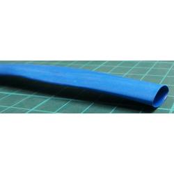 Heat Shrink Tubing, Flexible, Fluid Resistant, 3:1, 0.354 ", 9 mm, Blue, 16.4 ft, 5 m