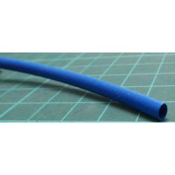 Heat Shrink Tubing, Flexible, Fluid Resistant, 3:1, 0.118 ", 3 mm, Blue, 32.8 ft