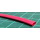Heat Shrink Tubing, Flexible, Fluid Resistant, 3:1, 0.118 ", 3 mm, Red, 32.8 ft