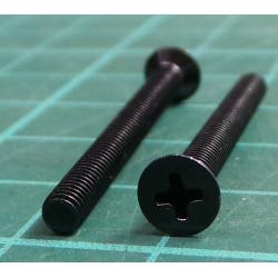 Screw, M3x30, Countersunk, Pozi