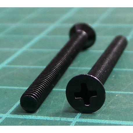 Screw, M3x30, Countersunk, Pozi