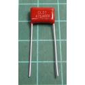 Capacitor: polyester, 47nF, 400VDC, 10mm, ±10%, 12x3.7x8.6mm, MKT