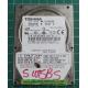 PCB: G5B0015 90000-A, MK1234GSX, TOSHIBA, HDD2D31 R ZK01 S, 120GB, 2.5", SATA