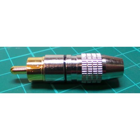 RCA connector cable kov.nikl.pro 5mm black Prouza. 
