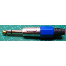 Jack 6.3 mono metal with rubber bushing 