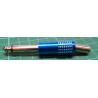 Jack Plug, 6.3mm, Mono, All Metal, Blue Anodised