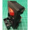 IEC Mains Inlet with Fuseholder and Inuminated Switch