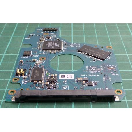 PCB: G002217A, MK2552GSX, TOSHIBA, HDD2H02 B UK01 S, 250GB, 2.5", SATA