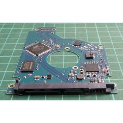 PCB: 100729420 Rev B, Momentus Thin, ST500LT012, P/N: 1DG142-500, Firmware: 0001SDM1, 500GB, 2.5", SATA