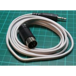 Cable DIN5 - Jack 3.5 stereo, 1.3 m
