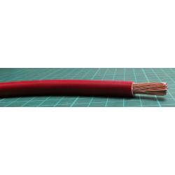 Zapojovací vodič plocha průřezu 25 mm², prameny vodičů: 196/0,4 mm pramen vodičů, Červená, 600 V 100m H07V2-K 4 AWG RS, wire264