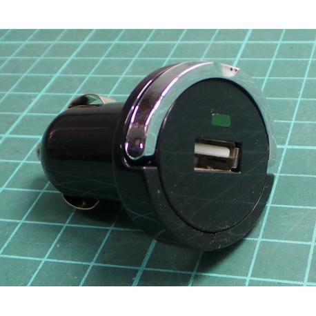Car charger, 5V, 1.0A