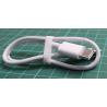 USB C to C, 30cm, White