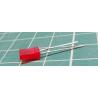 LED, Red, Rectangular, 2.5x5mm, HFR244, Retro, New NOS