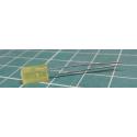 LED, Yellow, Square, 5x5mm, 5mcd, 25 mA, Retro, New old stock