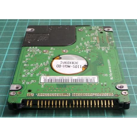 Complete Disk, PCB: 2060-701532-000 Rev A, WD1200BEVE, WD Scorpio, WD1200BEVE-00WZT0, 120GB, 2.5", IDE
