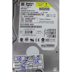 USED, Hard Disk, WD200, WD Caviar, WD200BB-32CXA0, Desktop, IDE, 20GB
