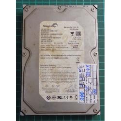 USED, Hard Disk, Seagate, Barracuda 7200.10, ST3200820AS, P/N: 9BJ13F-305, Firmware: 3.AAE, Desktop, SATA , 200GB