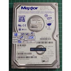 USED Hard Disk, MAXTOR, DiamondMax 10, 6V080E0, VA111680, P/N: 391336-001, Desktop, SATA, 80GB