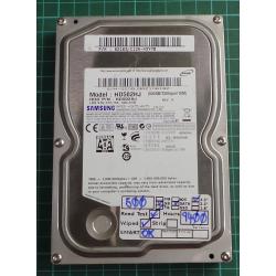 USED, Hard Disk, SAMSUNG, HD502HJ, P/N: 62163-C12A-A3YB, Desktop, SATA, 500GB