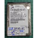 USED, Hard Disk, HITACHI, HCC545016B9A300, C5K500.B-160, P/N: 0A70531, Laptop, SATA, 160GB
