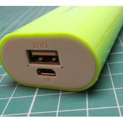 For Mobile Phones Samsung Portable 5200mAh USB Battery Green Powerbank Charger