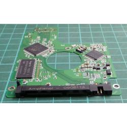 PCB: 2060-701499-005 Rev P1, WD1600BEVS, WD Scorpio, WD1600BEVS-08VAT2, 160GB, 2.5", SATA