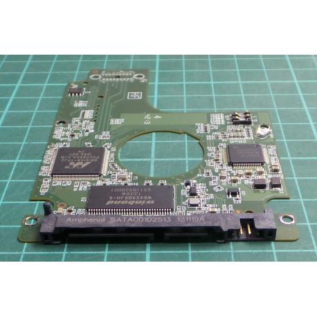 PCB: 2060-771629-006 Rev A, WD Black, WD5000BPKX-75HPJT0, 500GB, 2.5", SATA