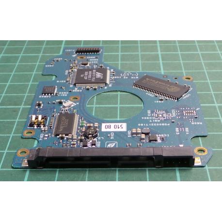 PCB: G002217A, MK2552GSX, HDD2H02 B UK01 S, TOSHIBA, 250GB, 2.5", SATA
