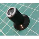 Knob, for 6mm knurled shaft, Ø10x19mm, Black, gray, Style 7