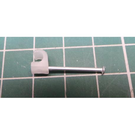 Nail in Clip, for 3mm round cable