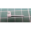 Nail in Clip, for 3mm Round Cable, 22mm Nail, White