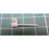 Nail in Clip, for 3mm Round Cable, 22mm Nail, White