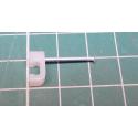 Nail in Clip, for 4x5mm Flat Cable, 22mm Nail, White