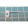 Nail in Clip, for 4x5mm Flat Cable, 22mm Nail, White