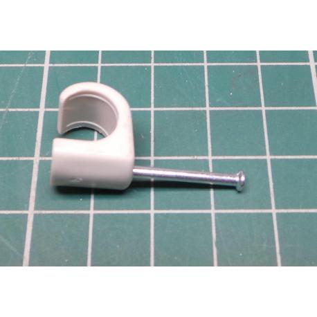 Nail in Clip, for 9mm round cable
