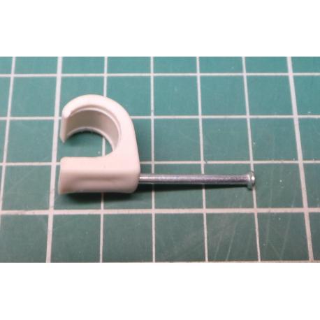 Nail in Clip, for 10mm round cable