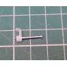 Nail in Clip, for 4x1mm Flat Cable, 15mm Nail, White