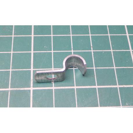 Cable Clip, Metal, for 8mm round Cable, single-mount