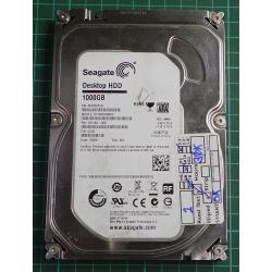 USED, Hard Disk, Seagate, Desktop HDD, ST1000DM003, P/N: 1ER162-300, Firmware: CC43, Desktop, SATA , 1TB