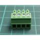 Connector: pluggable terminal block, plug, female, 7A, 250V, green