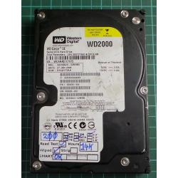 USED, Hard Disk, WD2000, WD Caviar, WD2000JS-22MHB0, Desktop, SATA, 200GB