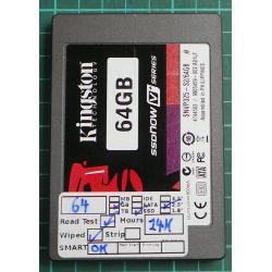USED, Hard Disk, Kingston, SSD, 64GB, Laptop